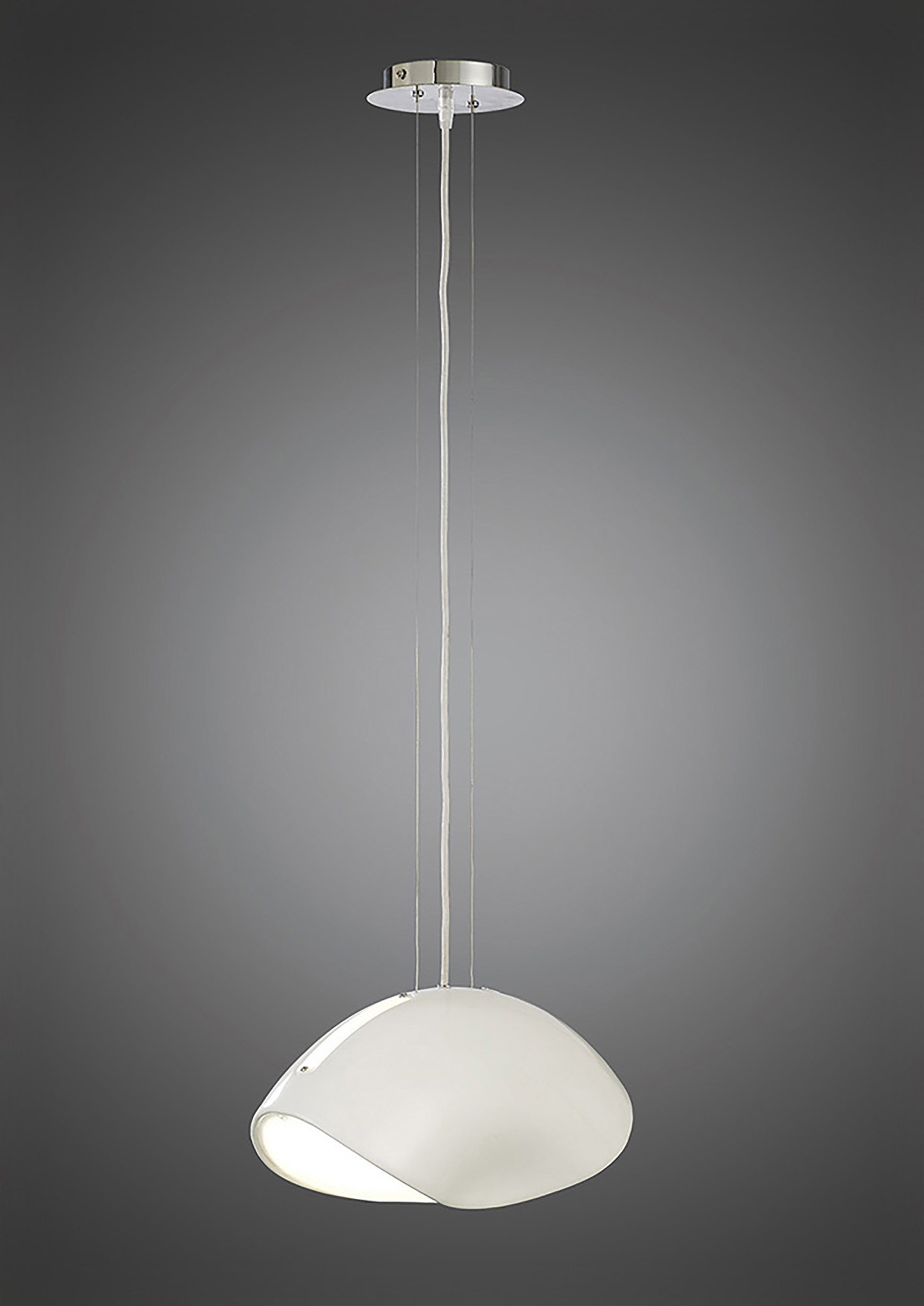 Pasion Gloss White Ceiling Lights Mantra Single Pendant